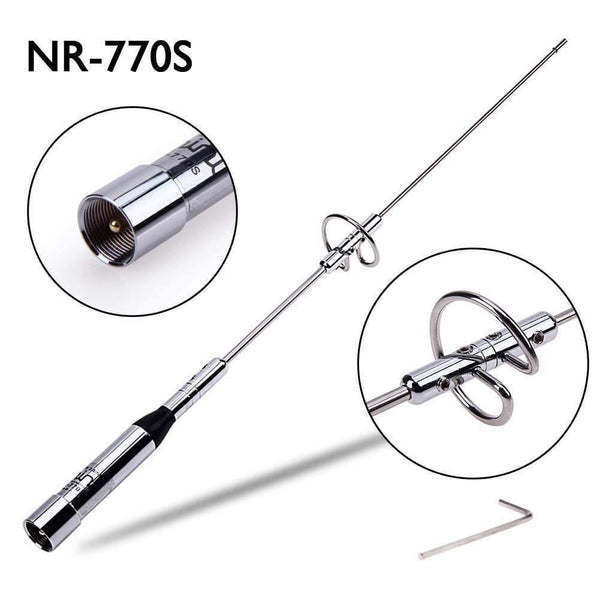 Planet Gates NR-770S 2m/70cm amateur bands VHF/UHF 100W Car Mobile Ham Radio Antenna for Auto Replacement Parts car-styling