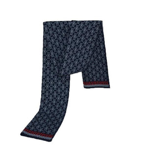 Planet Gates NSnavyblue / AS picture Men's Winter Cotton Scarf Luxury Brand Design Shawls Fashion Designer Thick Wraps Men business