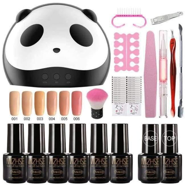 Planet Gates Nude UV Gel Nail Art Kits 36w Nail Dryer Lamp Manicure UV Gel Polish Set For Nail Extension Varnish Lacquer Manicure Tools Kit