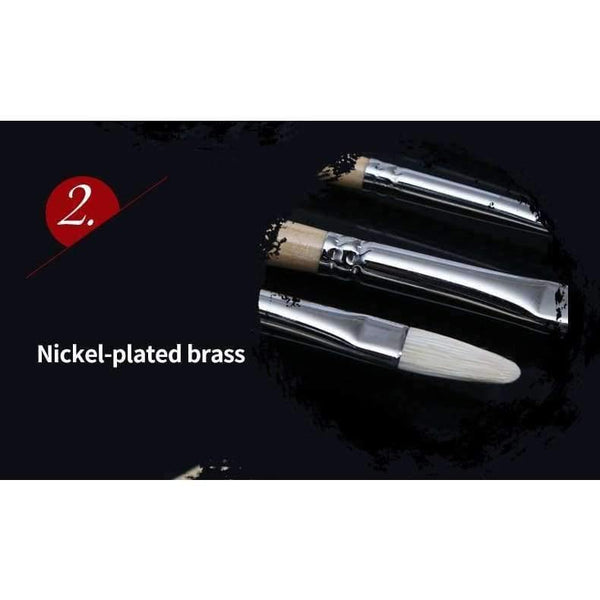 Planet Gates number 1 Master Bristle Nail Round Oil Painting Brush Solid Wood Pole Artist Oil Acrylic Paint Brushes  Art Supplies 7110FR