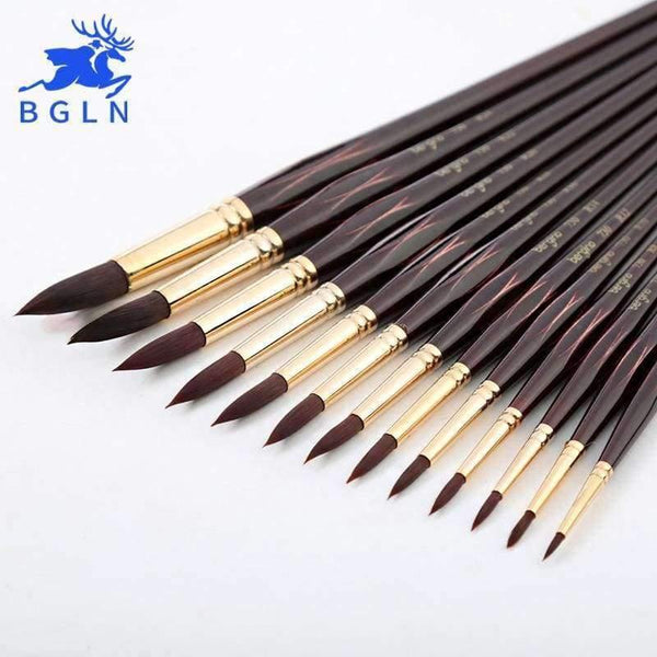 Planet Gates Number 10 Professional Watercolor Paint Brush Nylon Hair Pointed Watercolor Oil Acrylic Painting Brush For Artist Art Supplies 730
