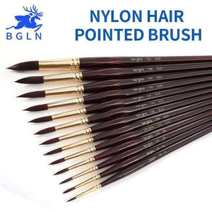 Planet Gates Number 10 Professional Watercolor Paint Brush Nylon Hair Pointed Watercolor Oil Acrylic Painting Brush For Artist Art Supplies 730