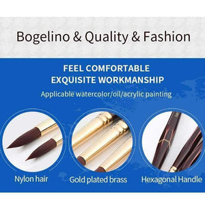 Planet Gates Number 10 Professional Watercolor Paint Brush Nylon Hair Pointed Watercolor Oil Acrylic Painting Brush For Artist Art Supplies 730