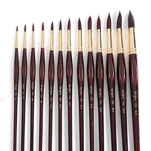 Planet Gates Number 10 Professional Watercolor Paint Brush Nylon Hair Pointed Watercolor Oil Acrylic Painting Brush For Artist Art Supplies 730