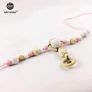 Planet Gates number 3 Pram Clip Pram String Silicone Beads Wooden Beads Baby Teether Toy Stroller Chain  Infant Toy Wooden Rattle Baby Toys
