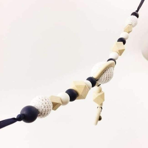 Planet Gates number 4 Pram Clip Pram String Silicone Beads Wooden Beads Baby Teether Toy Stroller Chain  Infant Toy Wooden Rattle Baby Toys
