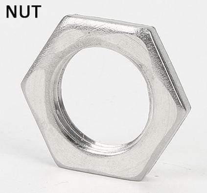 1/4 to 3/4" SS304 Stainless Steel Thread Elbow Cross Nipple Tube Plug Tee Cap End Pipe Fitting Nipple