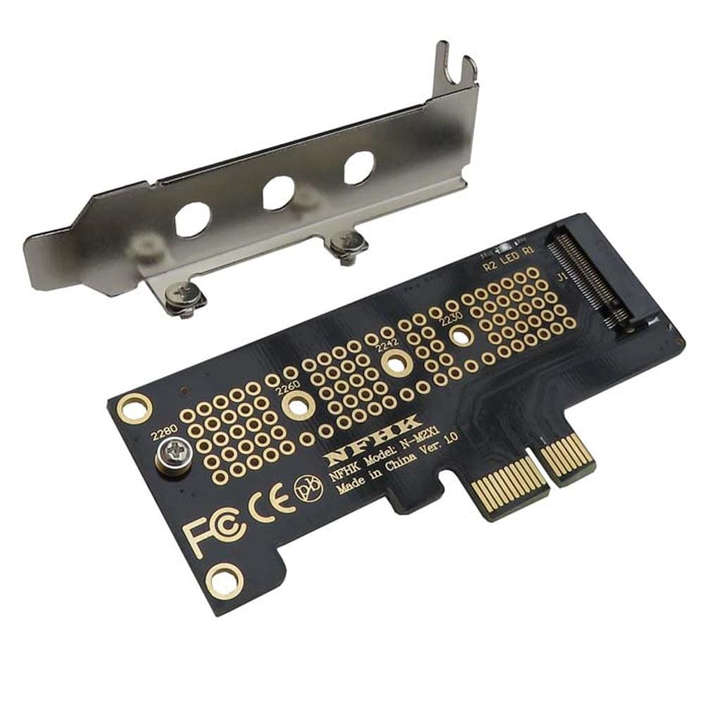 Planet Gates NVMe PCIe M.2 NGFF SSD to PCIe x1 adapter card PCIe x1 to M.2 card with bracket