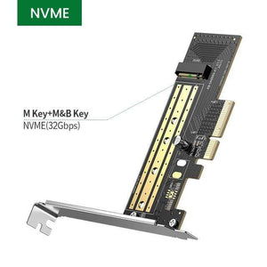 Planet Gates NVME PCIE to M2 Adapter NVMe M.2 PCI Express Adapter 32Gbps PCI-E Card x4/8/16 M&B Key SSD Computer Expansion Add On Cards
