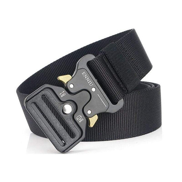 Nylon Tactical Belt Army Belt Men Outdoor Training Belts Black High Quality Easy Unlock Metal Military Buckle Belt