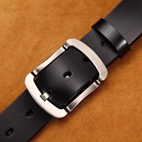Men's Belt Leather Belt Men  Pin Buckle Cow Genuine Leather Belts For Men 130cm High Quality Mens Belt Cinturones Hombre