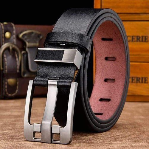 Belt Male Leather Belt Men Genuine Leather Strap Luxury Pin Buckle Casual Men Belt Ancy Vintage Jeans High Quality