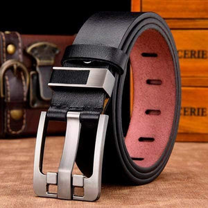 Men Belt Male High Quality Leather Belt Men Male Genuine Leather Strap Luxury Pin Buckle Fancy Vintage Jeans