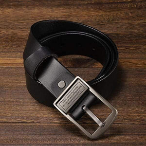 Men's Belt Leather Belt Men  Pin Buckle Cow Genuine Leather Belts For Men 130cm High Quality Mens Belt Cinturones Hombre