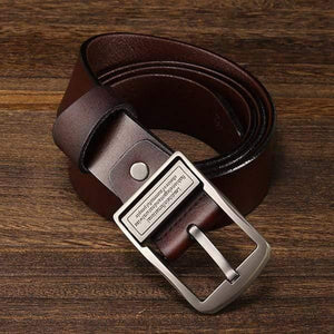 Men's Belt Leather Belt Men  Pin Buckle Cow Genuine Leather Belts For Men 130cm High Quality Mens Belt Cinturones Hombre