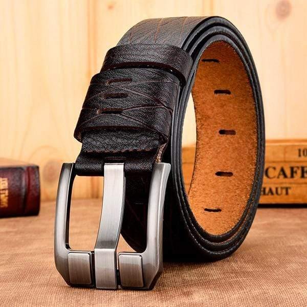 Belt Male Leather Belt Men Genuine Leather Strap Luxury Pin Buckle Casual Men Belt Ancy Vintage Jeans High Quality