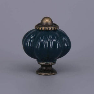 1x Hot selling Pumpkins Knobs Ceramic Kitchen Cupboard Cabinet Wardrobe Baby Children Room Pull Drawer 33mm Porcelain Handle
