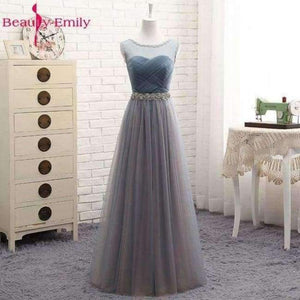 Planet Gates O1 / 2 Beauty Emily High Quality Tulle Long Short Bridesmaid Dresses 2018 Formal A-line Vintage Party Prom Dresses Off the Shoulder