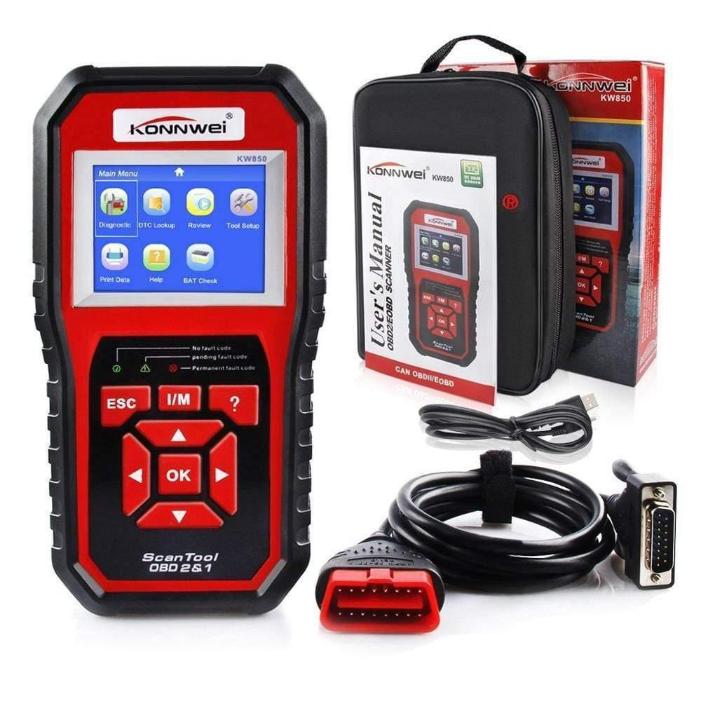 Planet Gates OBD 2 Auto scanner OBD2 Scanner KONNWEI KW850 Full ODB2 Scanner Supports Multi-languages ODB 2 Auto Diagnostic Scanner