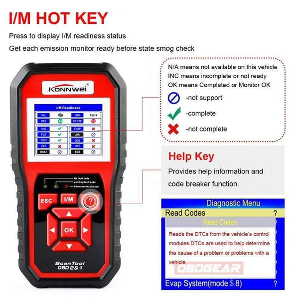 Planet Gates OBD 2 Auto scanner OBD2 Scanner KONNWEI KW850 Full ODB2 Scanner Supports Multi-languages ODB 2 Auto Diagnostic Scanner