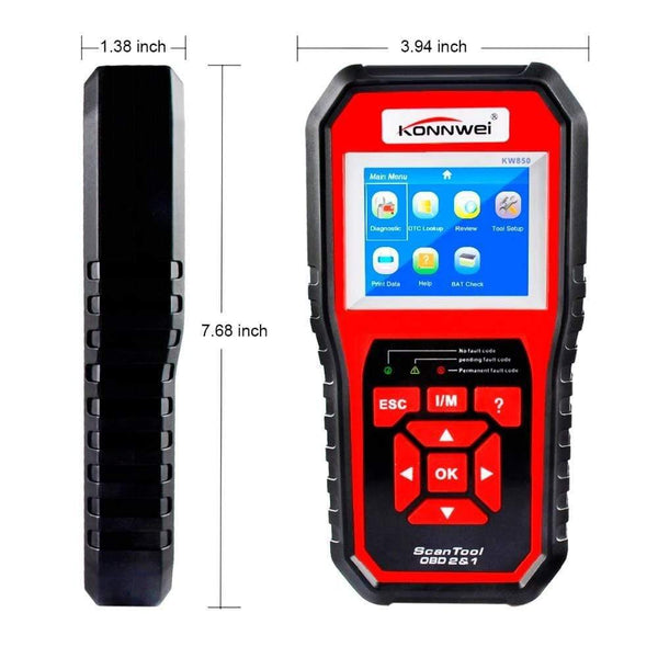 Planet Gates OBD 2 Auto scanner OBD2 Scanner KONNWEI KW850 Full ODB2 Scanner Supports Multi-languages ODB 2 Auto Diagnostic Scanner