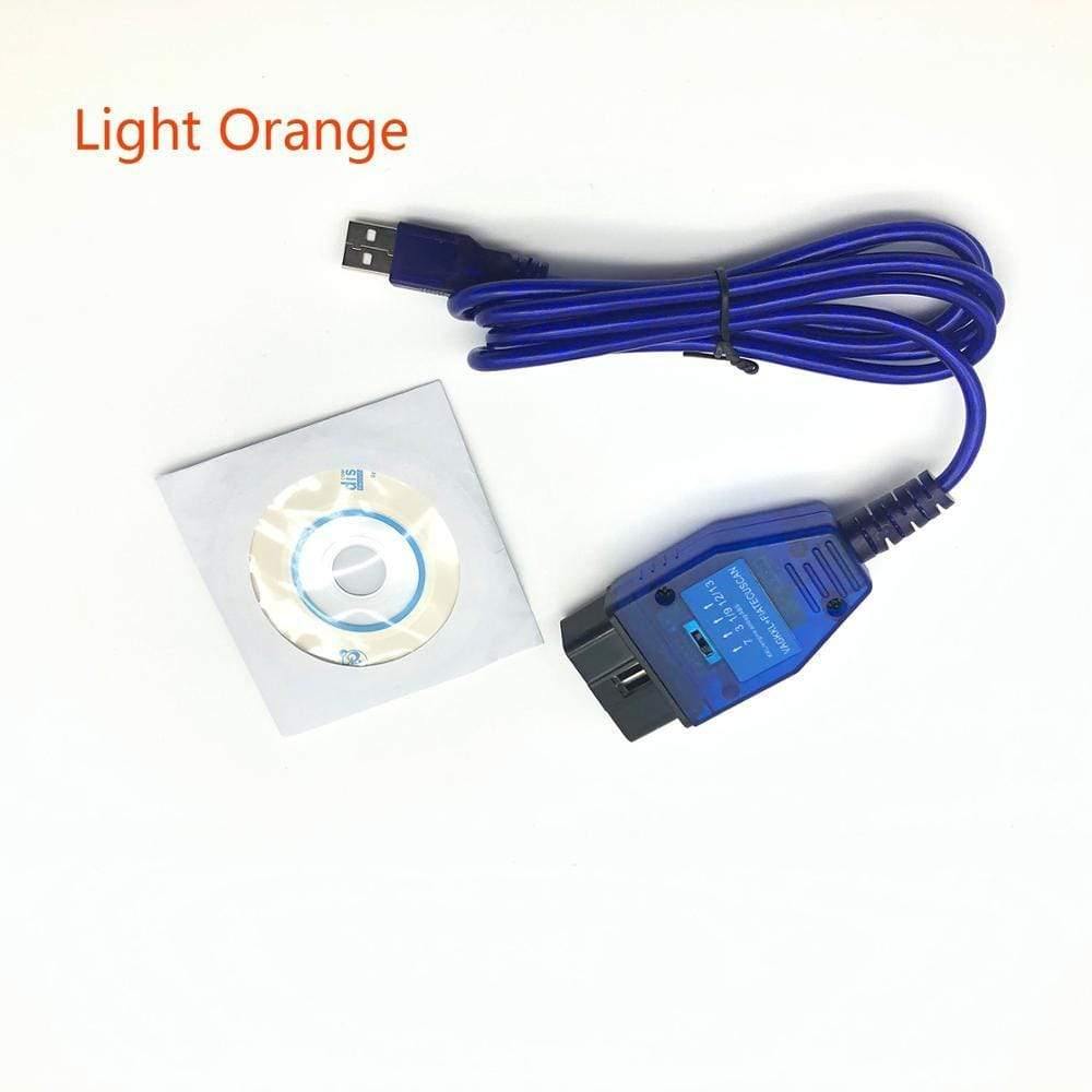 Planet Gates OBD 2 FT232RL Chip USB Cable KKL VAG-COM 409.1 OBD2 OBDII Diagnostic Scanner For VW Audi Seat Skoda
