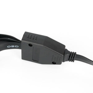 Planet Gates OBD II OBD2 16 Pin Splitter Extension Male to Female Extension Cable Adapter Diagnostic Tool Connector with Power Switch