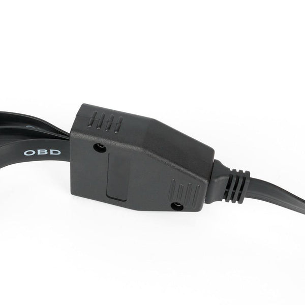 Planet Gates OBD II OBD2 16 Pin Splitter Extension Male to Female Extension Cable Adapter Diagnostic Tool Connector with Power Switch