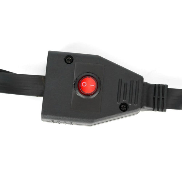 Planet Gates OBD II OBD2 16 Pin Splitter Extension Male to Female Extension Cable Adapter Diagnostic Tool Connector with Power Switch
