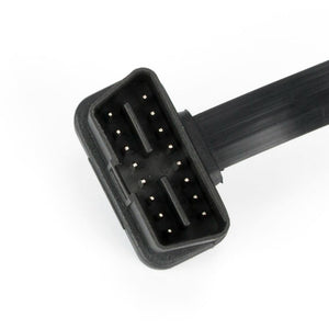 Planet Gates OBD II OBD2 16 Pin Splitter Extension Male to Female Extension Cable Adapter Diagnostic Tool Connector with Power Switch