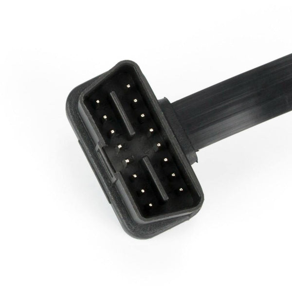 Planet Gates OBD II OBD2 16 Pin Splitter Extension Male to Female Extension Cable Adapter Diagnostic Tool Connector with Power Switch