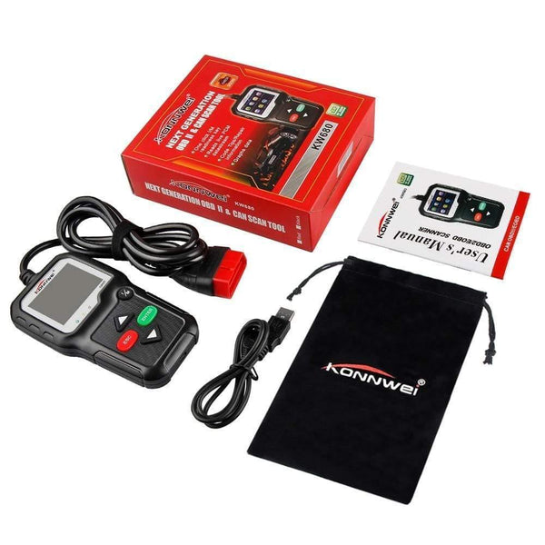 Planet Gates OBD2 Scanner OBD Car Diagnostic Auto Diagnostic-Tool KONNWEI KW680 Read Clear Fault Error Codes Russian OBD2 Automotive Scanner