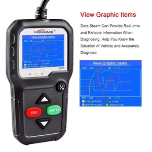 Planet Gates OBD2 Scanner OBD Car Diagnostic Auto Diagnostic-Tool KONNWEI KW680 Read Clear Fault Error Codes Russian OBD2 Automotive Scanner