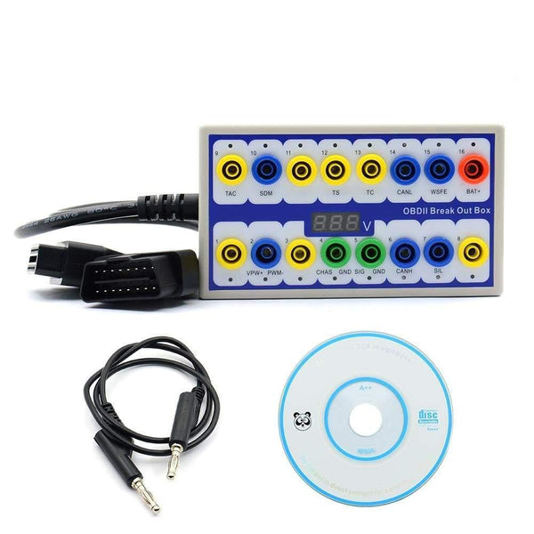 Planet Gates OBDII Protocol Detector Car OBD Break Out Box Breakout Tool OBD2 Pin Out BOX