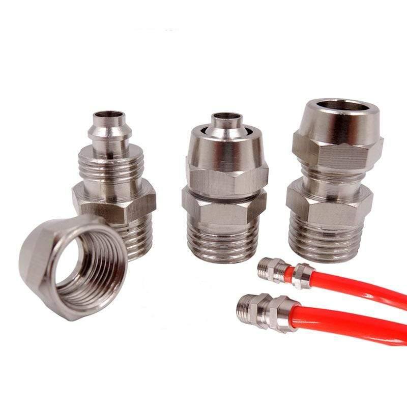 OD 4mm 6mm 8mm 10mm 12mm Pneumatic Air Hose Quick Couplers 1/8" 1/4" 3/8" 1/2"