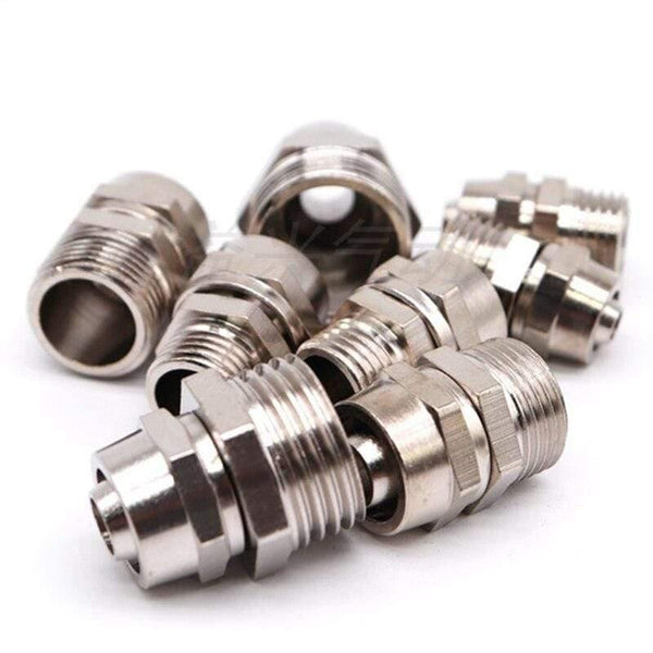 OD 4mm 6mm 8mm 10mm 12mm Pneumatic Air Hose Quick Couplers 1/8" 1/4" 3/8" 1/2"
