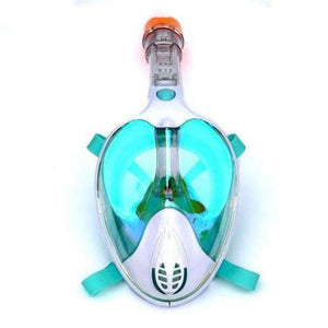 Full Face Snorkeling Masks Panoramic View Anti-Fog Anti-Leak Swimming Snorkel Scuba Underwater Diving Mask Gopro Compatible - Odm-Green /
