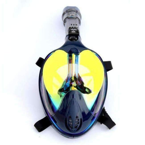 Planet Gates ODM-Midsummer Blue / S/M Full Face Snorkeling Masks Panoramic View Anti-fog Anti-Leak Swimming Snorkel Scuba Underwater Diving Mask GoPro Compatible