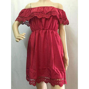 Planet Gates Off Shoulder Ruffles Dress Women 2018 Summer Lace One shoulder Sundresses Beach Casual Shirt Short Mini Party Dresses