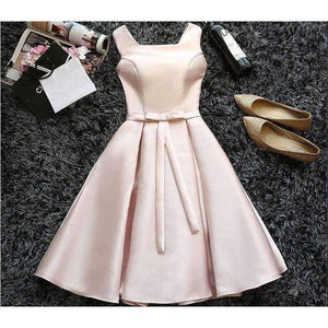 Planet Gates off shoulderburgundy / 2 Champagne Bridesmaid Dresses Pink Blue Short Satin Knee Length Party Prom Dresses robe de mariage Cheap Custom Made