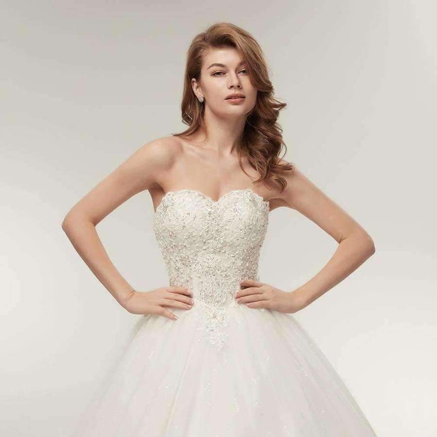 Planet Gates off white / 2 High Quality See Through Lace Up Wedding Dresses 2016 Ball Gowns Vestidos de Novia Plus Size Customized Dress FSM-001F