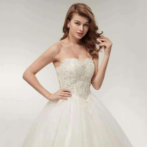 Planet Gates off white / 2 High Quality See Through Lace Up Wedding Dresses 2016 Ball Gowns Vestidos de Novia Plus Size Customized Dress FSM-001F