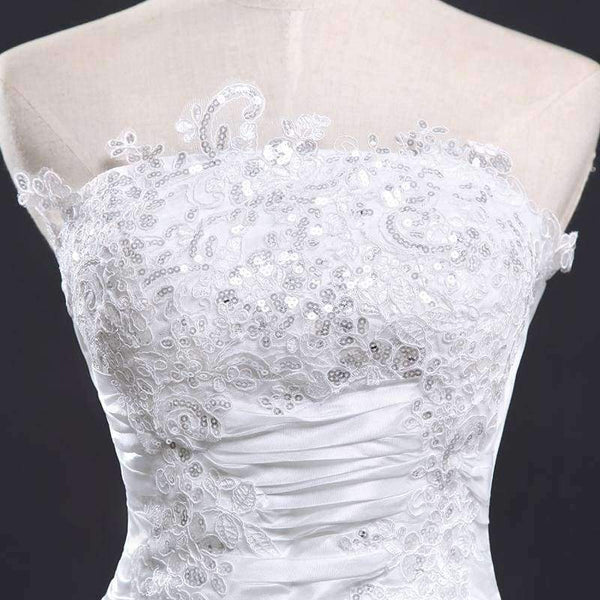 Planet Gates off white / 2 Vintage Lace Long Train Wedding Dresses  Bridal Gowns Vestidos Plus Size Bridal Dress Free Shipping FSM-117T