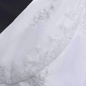 Planet Gates off white / 2 Vintage Lace Long Train Wedding Dresses  Bridal Gowns Vestidos Plus Size Bridal Dress Free Shipping FSM-117T