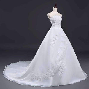 Planet Gates off white / 2 Vintage Lace Long Train Wedding Dresses  Bridal Gowns Vestidos Plus Size Bridal Dress Free Shipping FSM-117T