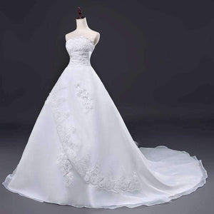 Planet Gates off white / 2 Vintage Lace Long Train Wedding Dresses  Bridal Gowns Vestidos Plus Size Bridal Dress Free Shipping FSM-117T