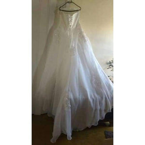 Planet Gates off white / 2 Vintage Lace Long Train Wedding Dresses  Bridal Gowns Vestidos Plus Size Bridal Dress Free Shipping FSM-117T