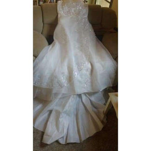 Planet Gates off white / 2 Vintage Lace Long Train Wedding Dresses  Bridal Gowns Vestidos Plus Size Bridal Dress Free Shipping FSM-117T