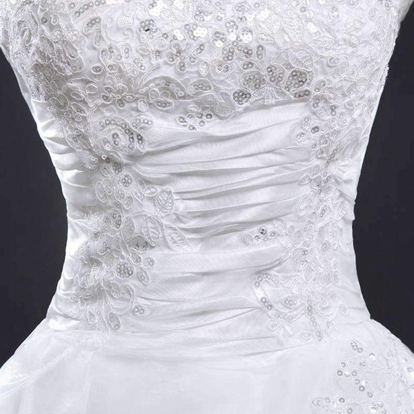 Planet Gates off white / 2 Vintage Lace Long Train Wedding Dresses  Bridal Gowns Vestidos Plus Size Bridal Dress Free Shipping FSM-117T