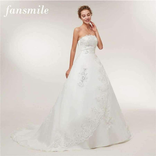 Planet Gates off white / 2 Vintage Lace Long Train Wedding Dresses  Bridal Gowns Vestidos Plus Size Bridal Dress Free Shipping FSM-117T